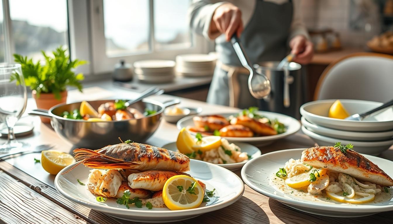 Fresh seasonal ingredients arranged for home cooking