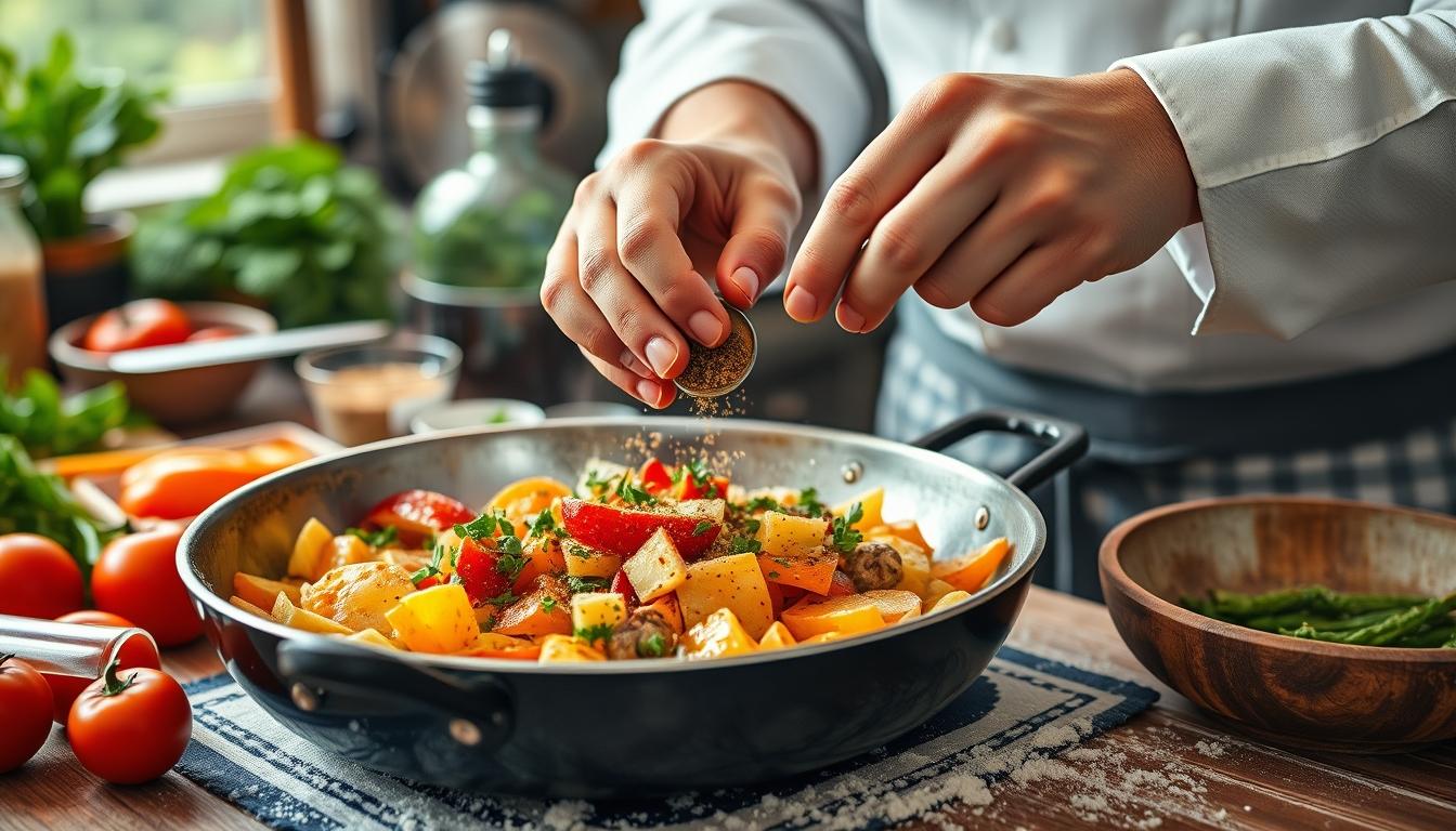 Healthy home cooking bowl